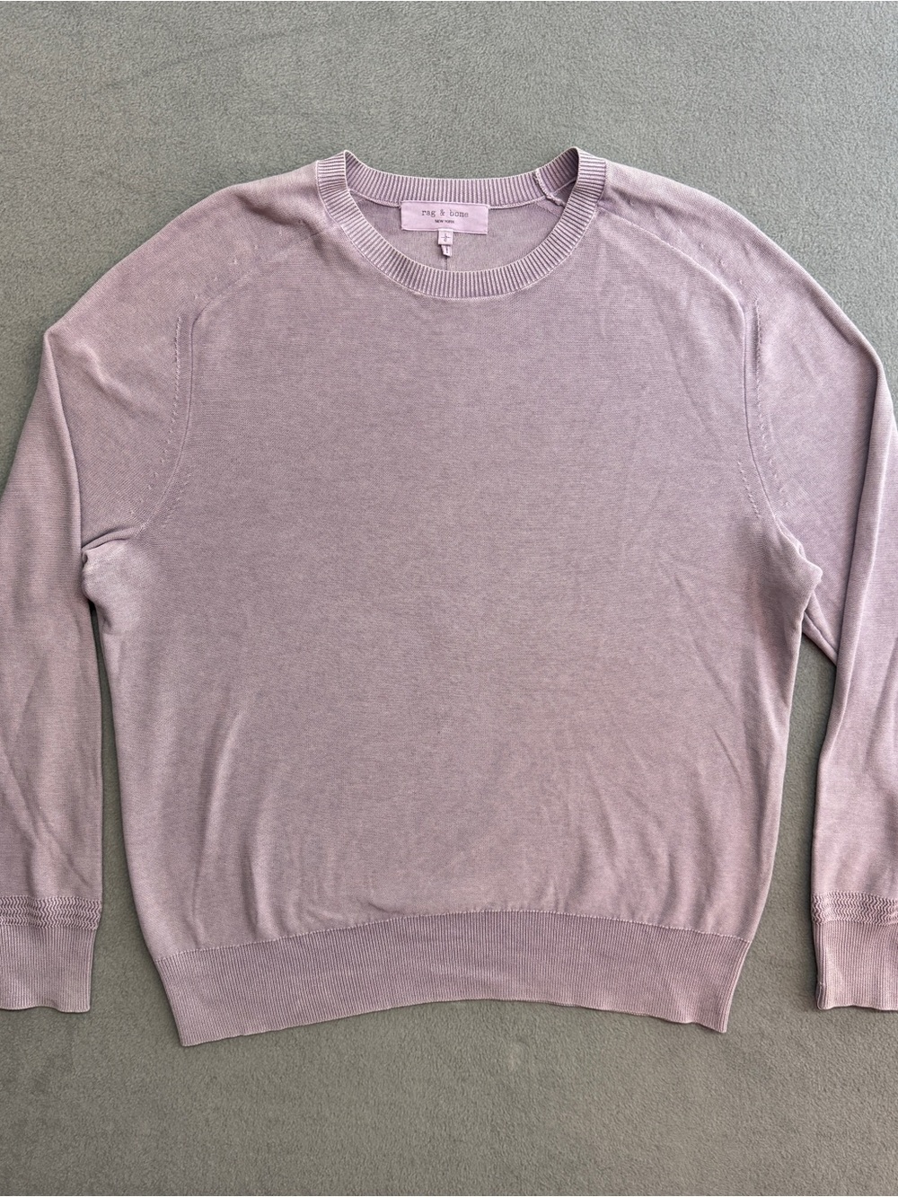 Rag & Bone Crewneck Sweater Large Men’s Purple Pullover Knit